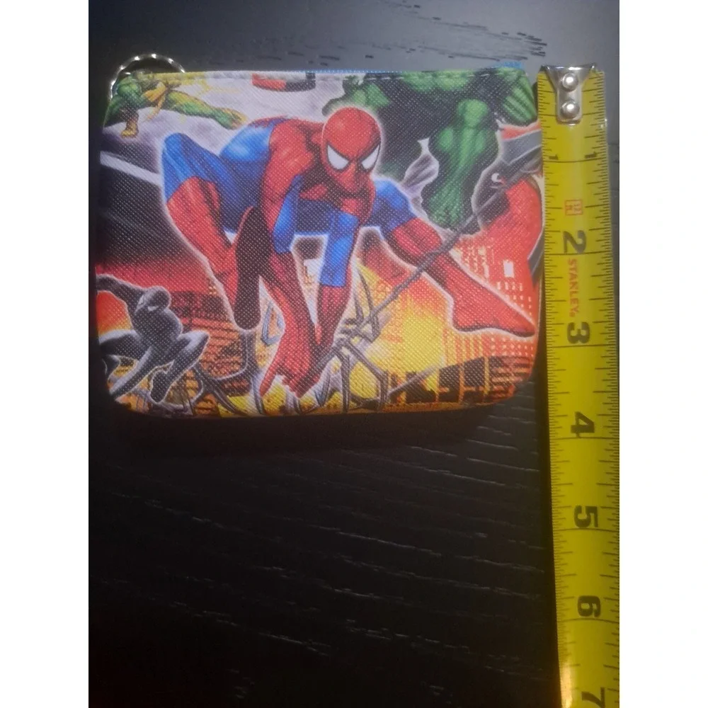 Marvel‎ Spider-Man All Over Print ID Cardholder Coin Holder Keychain Wallet